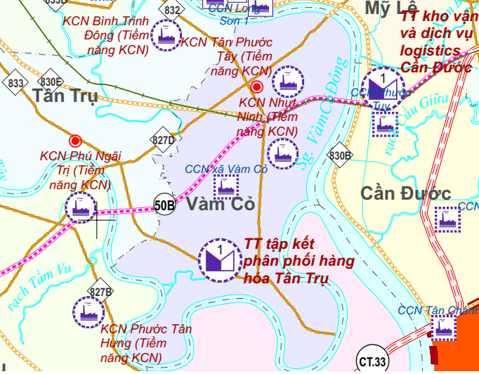 Tây Ninh quy hoạch hơn 4.000ha đất nằm trong hành lang kinh tế ven sông Vàm Cỏ Đông
