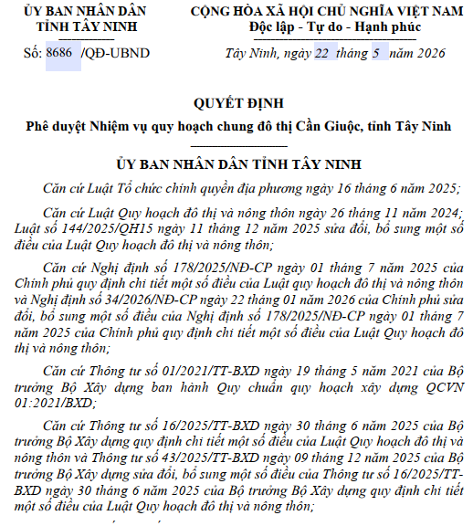 Tây Ninh quy hoạch chung đô thị 21.500 ha, nơi có loạt khu đô thị “khủng” sắp hình thành- Ảnh 1. Tây Ninh quy hoạch chung đô thị 21.500 ha, nơi có loạt khu đô thị “khủng” sắp hình thành- Ảnh 1.