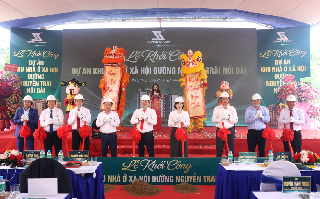 Đồng Tháp khởi công dự án nhà ở xã hội gần 360 tỷ đồng- Ảnh 1.