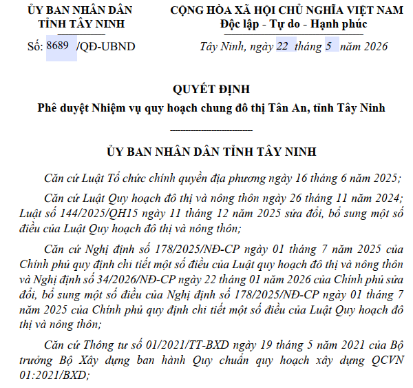 Tây Ninh quy hoạch chung đô thị hơn 10.000 ha, trung tâm phía Nam tỉnh- Ảnh 1.