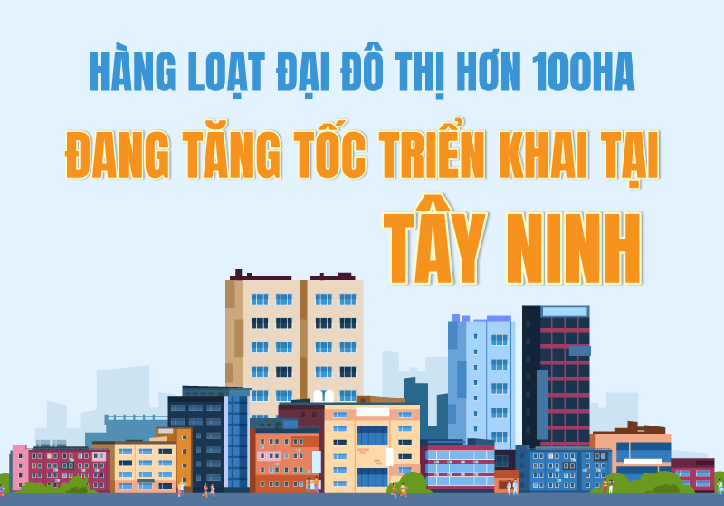 Hàng loạt đại đô thị hơn 100ha đang tăng tốc triển khai tại Tây Ninh