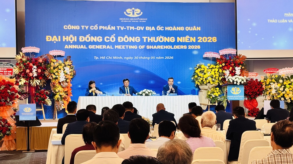ĐHCĐ Hoàng Quân: Doanh thu 1.200 tỷ, Golden City Tây Ninh thành “át chủ bài” 2026