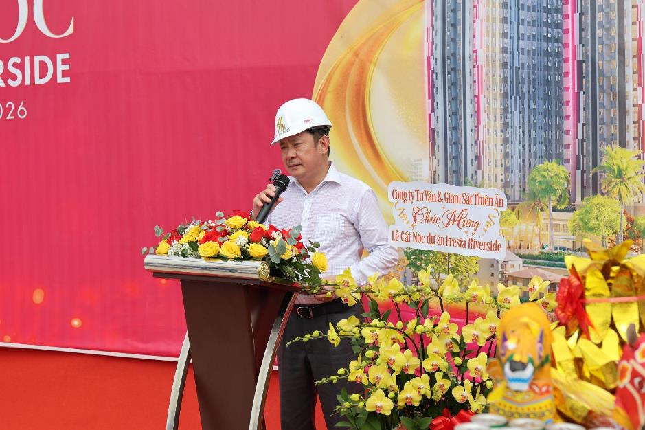 Đón sóng đô thị phía Đông: Căn hộ ven sông Fresia Riverside đã cất nóc sau 542 ngày thi công- Ảnh 2.
