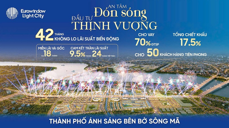 Eurowindow Light City: Giải bài toán đầu tư với chính sách “42 tháng không lo lãi suất”