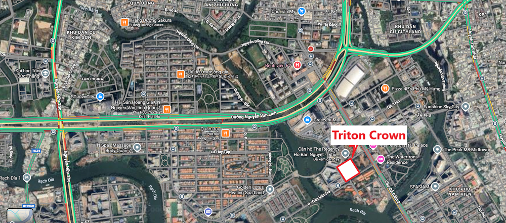 Triton Crown: Dự án căn hộ thuộc Khu đô thị Phú Mỹ Hưng