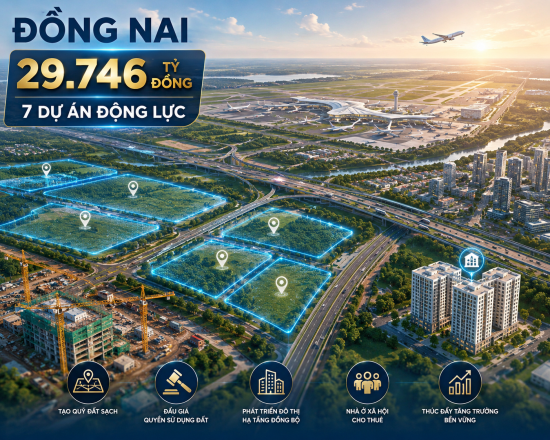 TIN NÓNG: Đồng Nai phê duyệt 7 dự án “khủng” gần 30.000 tỷ