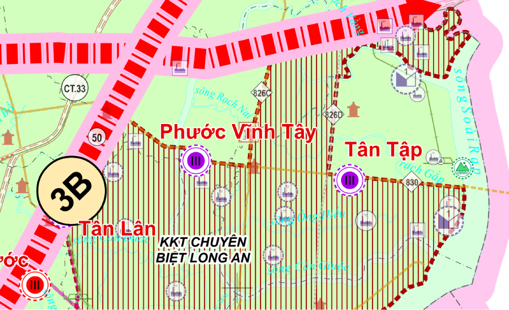 Một xã ở Tây Ninh đang triển khai 10 dự án quy mô 1.322ha, có khu đô thị hơn 1.000ha