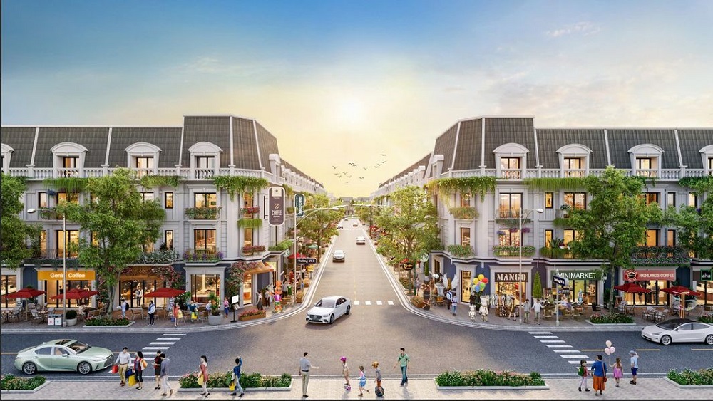 Thiết kế shophouse thương mại tại khu đô thị mới Aqua Garden