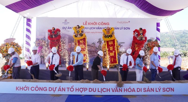 Khởi công dự án Tổ hợp du lịch văn hóa di sản Lý Sơn hơn 600 tỷ đồng