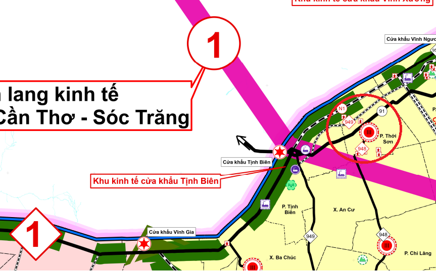 An Giang quy hoạch chung đô thị 12.000ha với loạt tuyến quốc lộ, tỉnh lộ