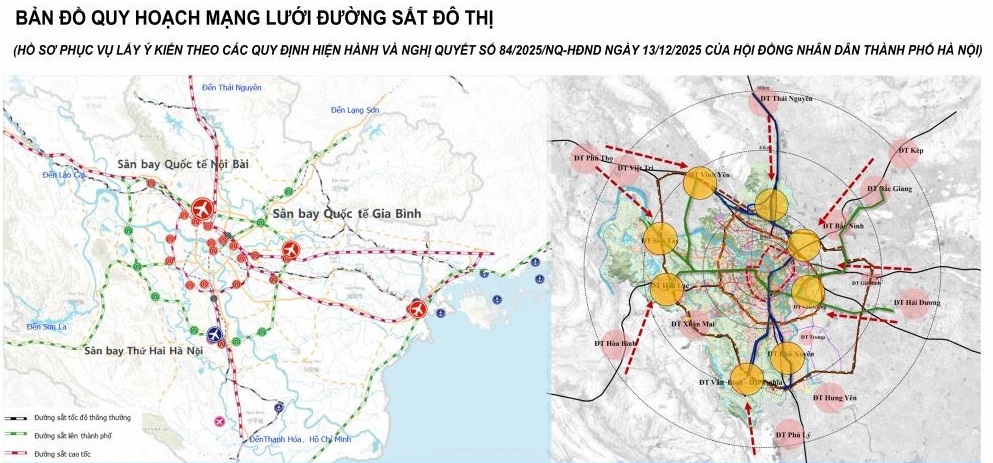 Hà Nội sẽ có mạng lưới metro gần 1.000 km, hàng trăm khu TOD