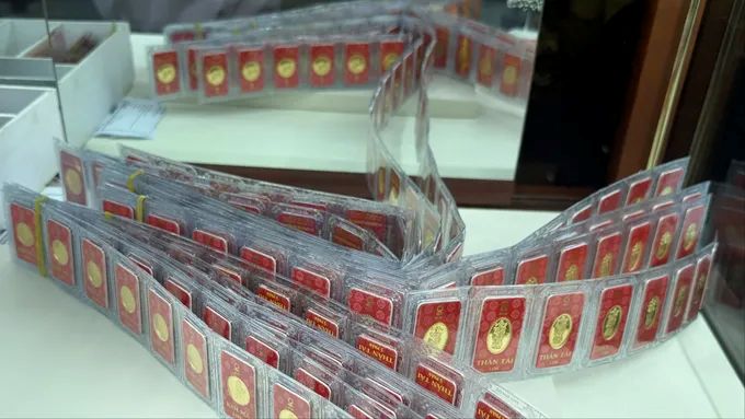 Chiều 8-7, giá vàng giảm thêm 1 triệu đồng/lượng