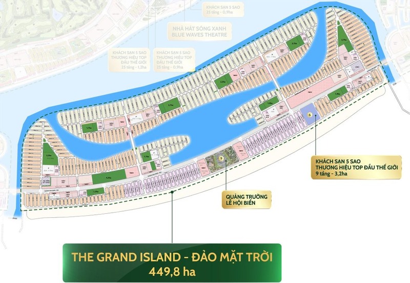 Đảo Mặt Trời: Phân khu nghỉ dưỡng tại Vinhomes Green Paradise Cần Giờ