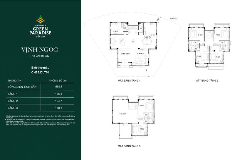 Vịnh Ngọc: Phân khu thương mại - nghỉ dưỡng tại Vinhomes Green Paradise Cần Giờ