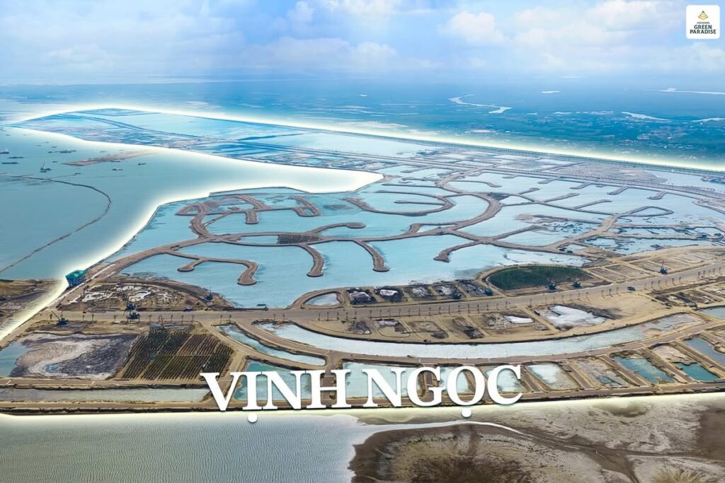 Vịnh Ngọc: Phân khu thương mại - nghỉ dưỡng tại Vinhomes Green Paradise Cần Giờ
