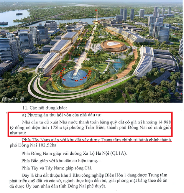 Trung tâm Chính trị Hành chính Đồng Nai: Hợp đồng BT và Quỹ đất thanh toán