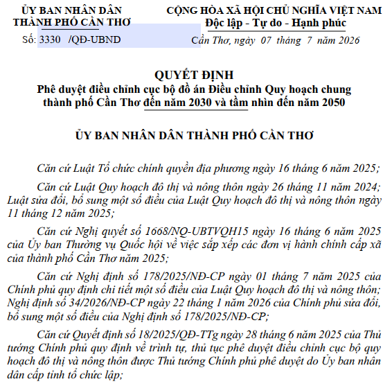 Danh sách 21 vị trí điều chỉnh quy hoạch tại Thành phố duy nhất vùng ĐBSCL- Ảnh 1. Danh sách 21 vị trí điều chỉnh quy hoạch tại Thành phố duy nhất vùng ĐBSCL- Ảnh 1.