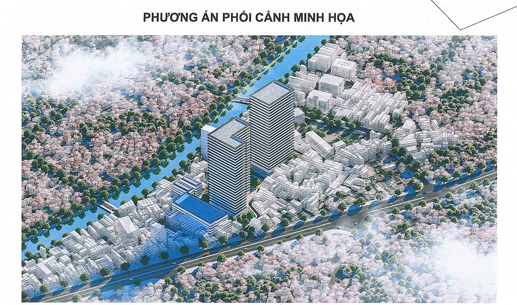 Một khu tập thể tại Hà Nội được quy hoạch lại thành 2 tòa chung cư 30 tầng với hơn 1.000 căn hộ