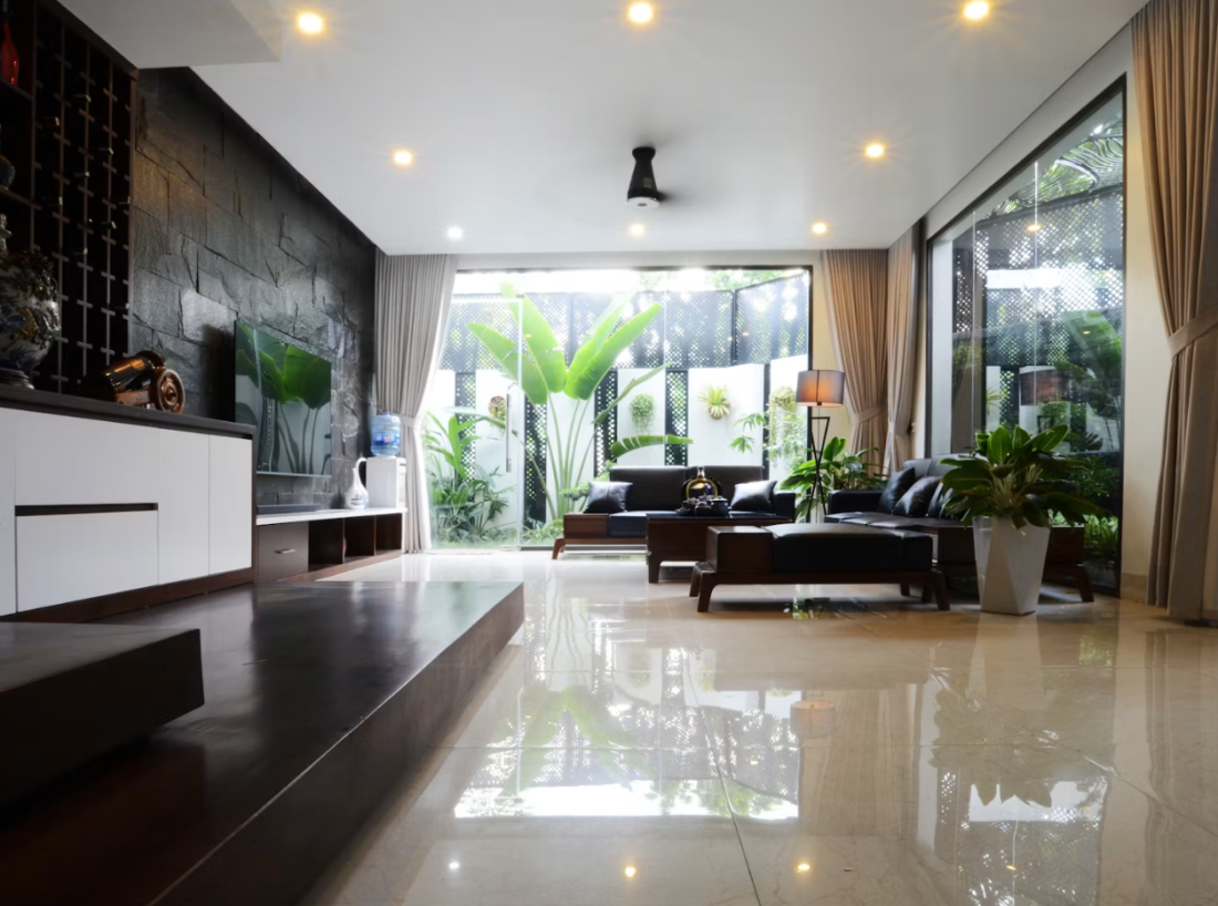 Vuông hóa góc xéo: Lời giải cho nhà phố trên đất phi đối xứng tại Bắc Giang- Ảnh 5. Vuông hóa góc xéo: Lời giải cho nhà phố trên đất phi đối xứng tại Bắc Giang- Ảnh 5.