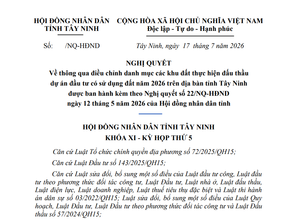 Danh mục các khu đất đấu thầu Tây Ninh năm 2026 sau đợt điều chỉnh mới- Ảnh 2.