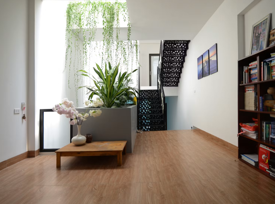 Nhà hướng Tây tại Vĩnh Phúc: Bẫy nắng và dựng phễu đón gió cho đất hẹp- Ảnh 12. Nhà hướng Tây tại Vĩnh Phúc: Bẫy nắng và dựng phễu đón gió cho đất hẹp- Ảnh 12.