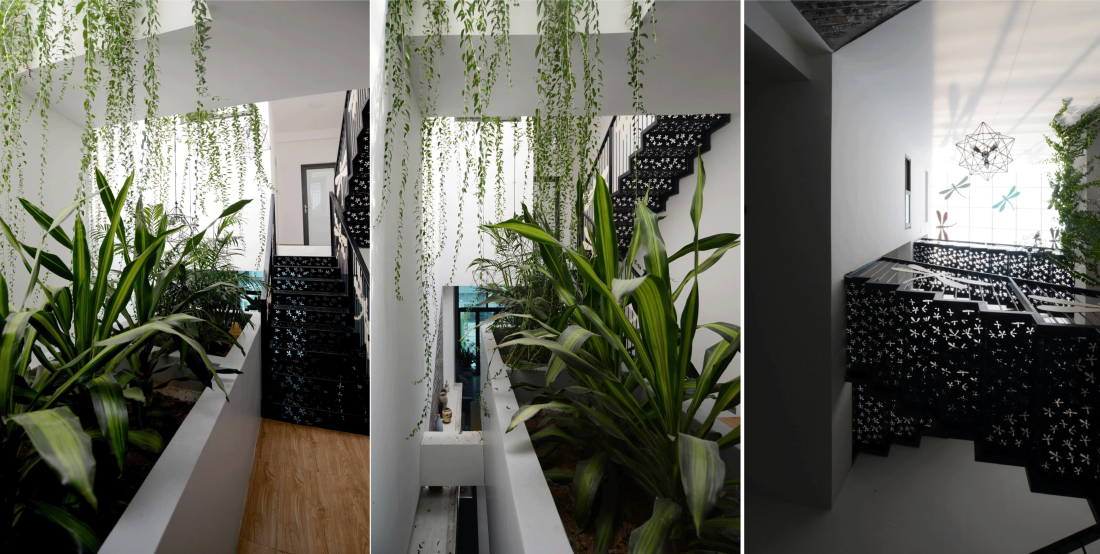 Nhà hướng Tây tại Vĩnh Phúc: Bẫy nắng và dựng phễu đón gió cho đất hẹp- Ảnh 5. Nhà hướng Tây tại Vĩnh Phúc: Bẫy nắng và dựng phễu đón gió cho đất hẹp- Ảnh 5.
