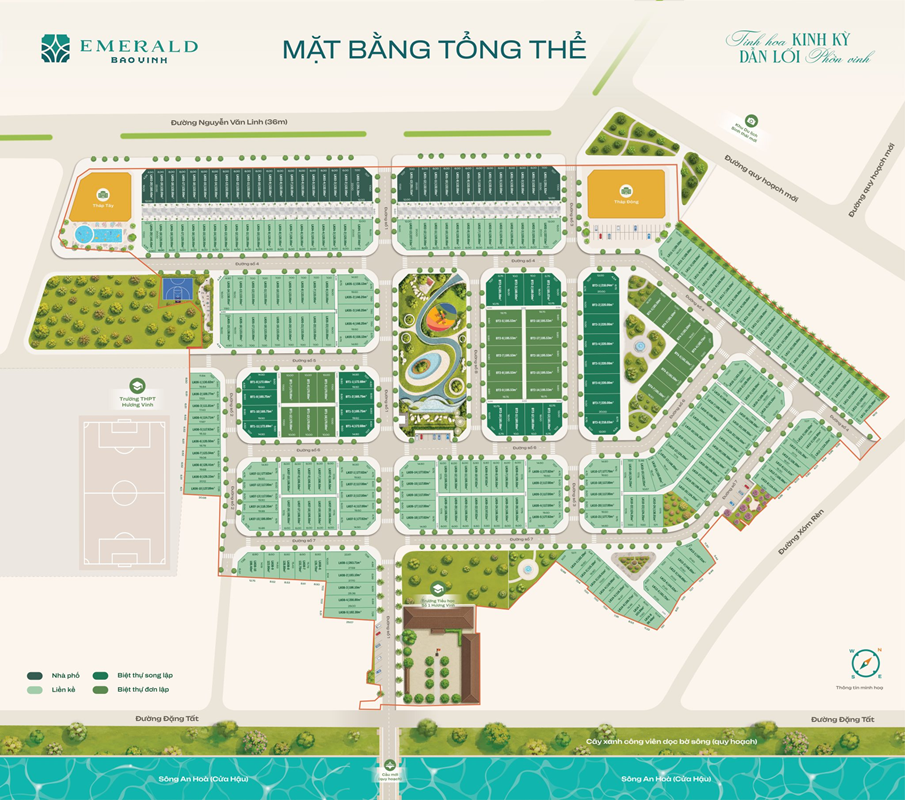 Emerald Bao Vinh: Dự án nhà phố - biệt thự tại Huế