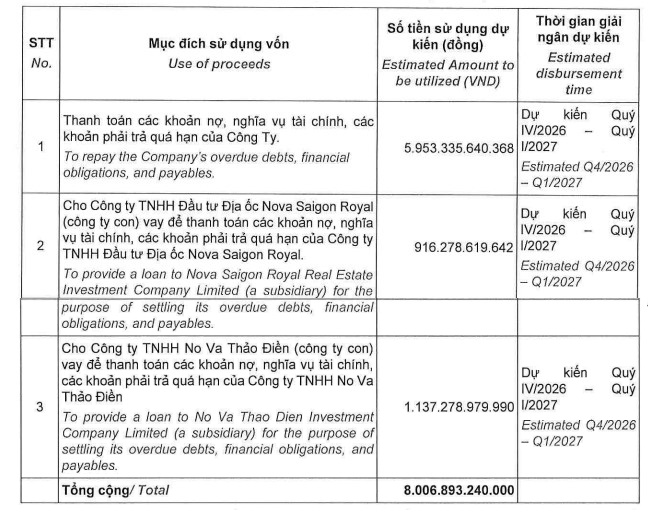 Novaland muốn huy động hơn 8.000 tỷ để trả nợ- Ảnh 2.