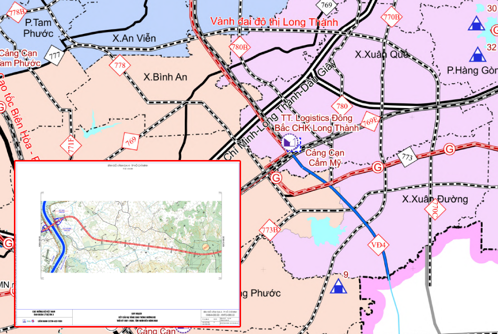 46km tuyến Vành đai 4 qua Đồng Nai: 3 vị trí tại Xuân Đường, Xuân Quế, Bình An được đề xuất ưu tiên triển khai