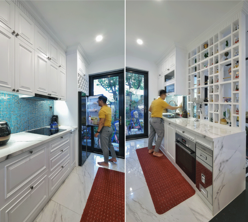 Gạch kính cản nắng hướng Tây cho nhà ống Đà Nẵng đậm chất Indochine- Ảnh 7. Gạch kính cản nắng hướng Tây cho nhà ống Đà Nẵng đậm chất Indochine- Ảnh 7.