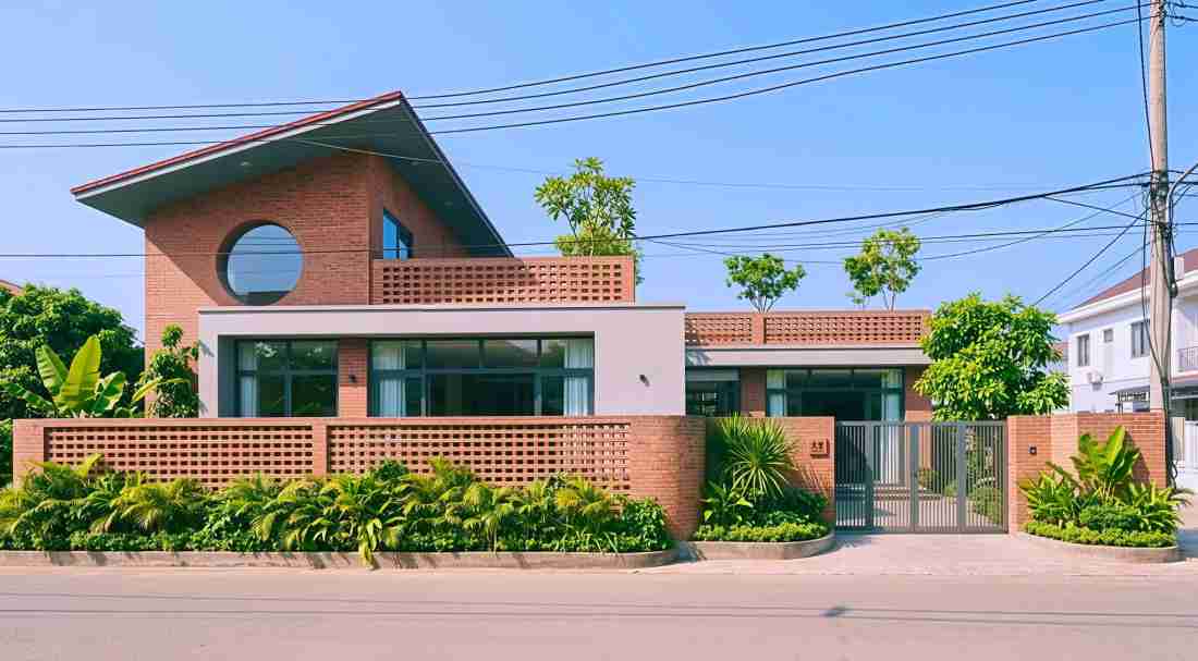 Cấu trúc hạ nhiệt tự nhiên cho biệt thự vườn sân trong Vĩnh Phúc