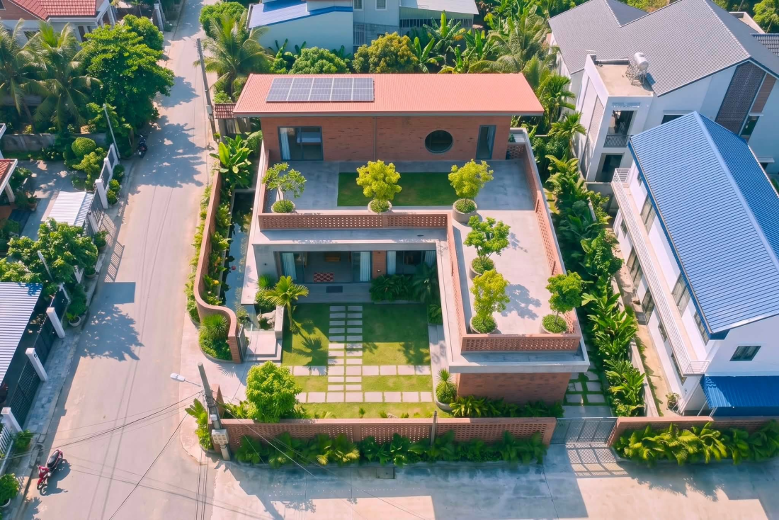 Cấu trúc hạ nhiệt tự nhiên cho biệt thự vườn sân trong Vĩnh Phúc- Ảnh 3.