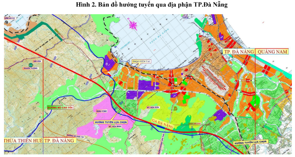 Bộ Xây dựng thông tin về khu vực được đề xuất đặt ga đường sắt tốc độ cao 350km/h tại Đà Nẵng