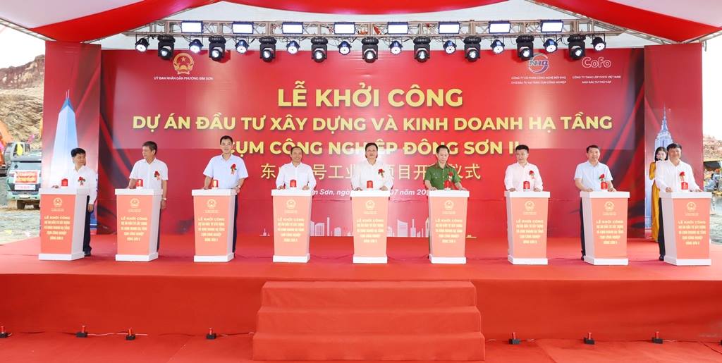 Khởi công cụm công nghiệp đón nhà máy lốp 100 triệu USD tại Thanh Hóa