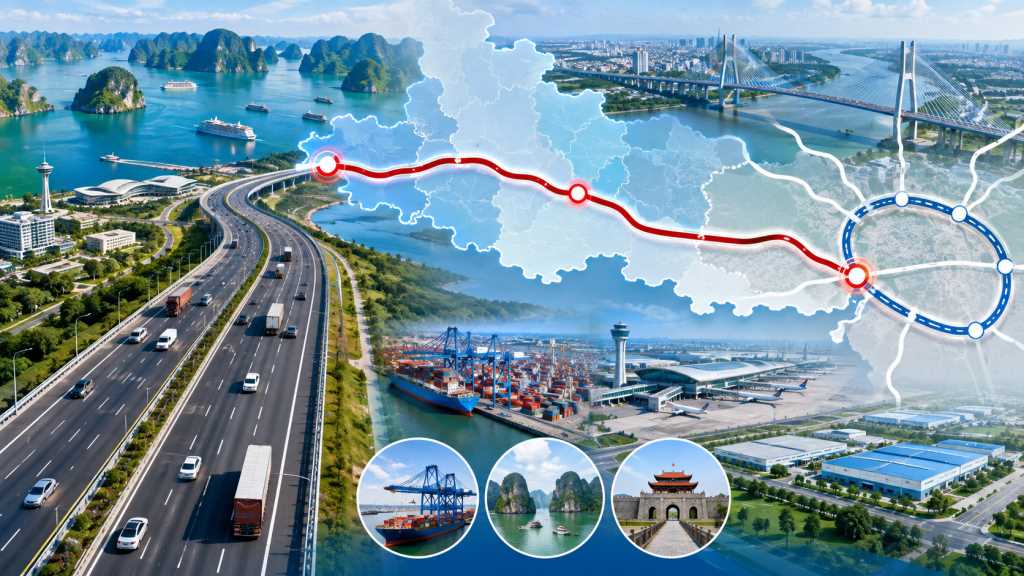 Đề xuất làm cao tốc 6 làn dài 55 km nối thẳng Vành đai 5 từ Quảng Ninh
