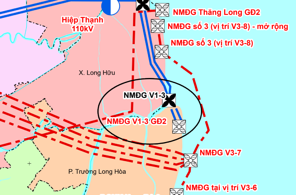Vĩnh Long gỡ vướng loạt dự án điện gió hơn 6.100 tỷ tại Trường Long Hòa, Long Hữu
