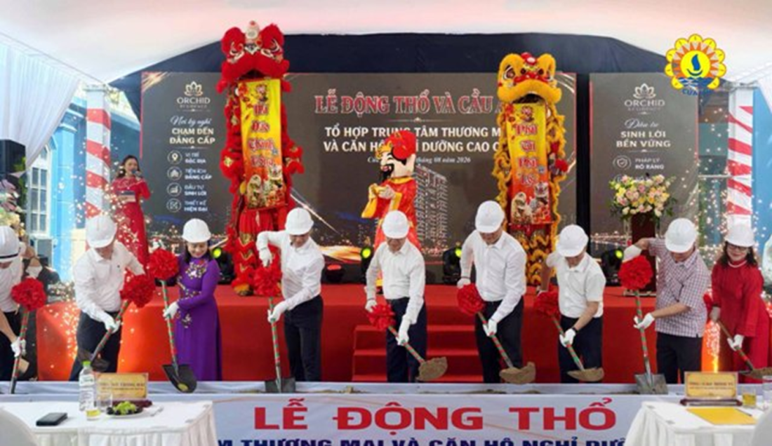 Nghệ An động thổ tổ hợp thương mại và căn hộ nghỉ dưỡng 868 tỷ đồng tại Cửa Lò