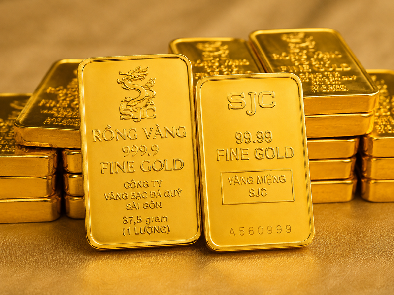 Giá vàng hôm nay 5-8: Vàng trong nước tăng 500.000 đồng/lượng