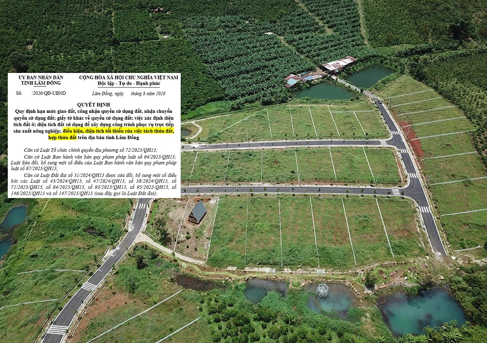 Từ 20/8/2026: Lâm Đồng áp dụng quy định tách thửa đất mới