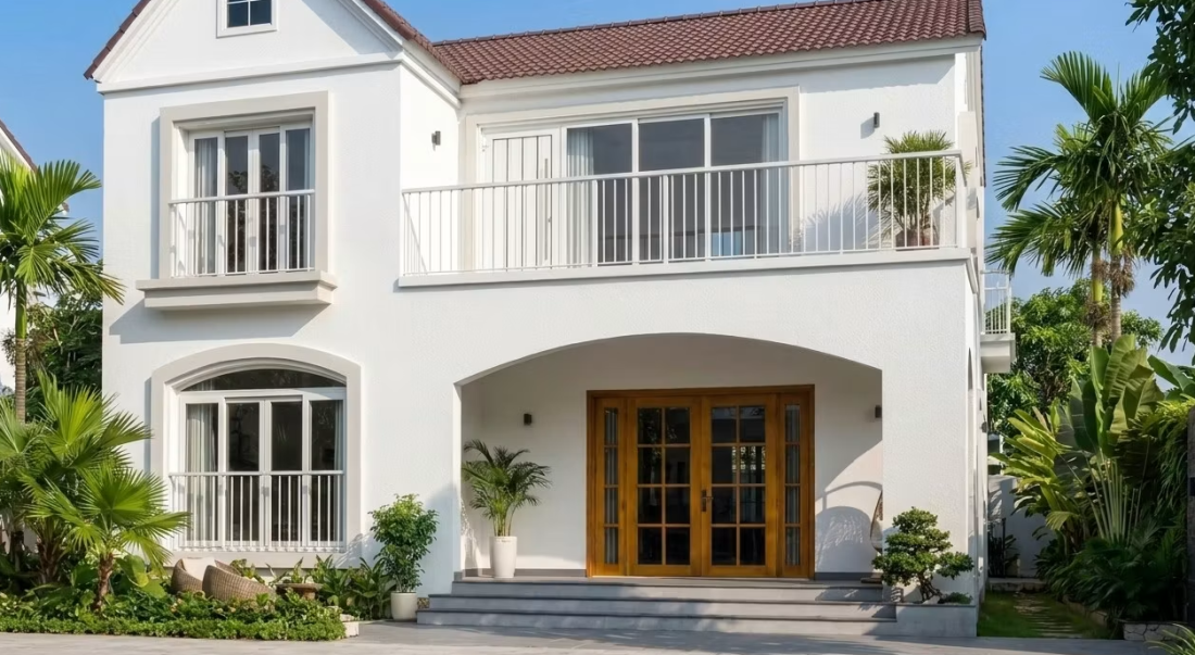 Biệt thự Hưng Yên phong cách Địa Trung Hải dưới mái ngói Bắc Bộ- Ảnh 2. Biệt thự Hưng Yên phong cách Địa Trung Hải dưới mái ngói Bắc Bộ- Ảnh 2.