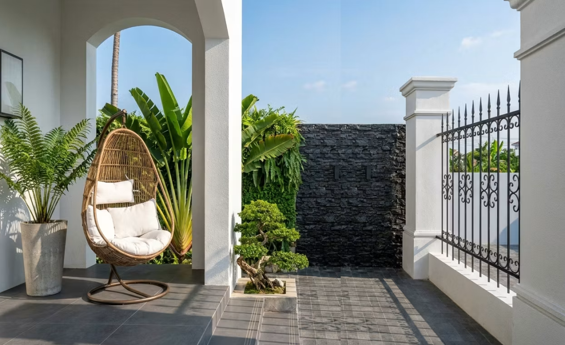 Biệt thự Hưng Yên phong cách Địa Trung Hải dưới mái ngói Bắc Bộ- Ảnh 8. Biệt thự Hưng Yên phong cách Địa Trung Hải dưới mái ngói Bắc Bộ- Ảnh 8.