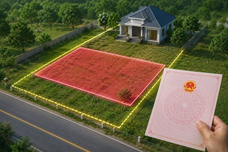 Nghệ An: Diện tích đất tăng thêm do thay đổi ranh giới, cấp đổi sổ đỏ thế nào?