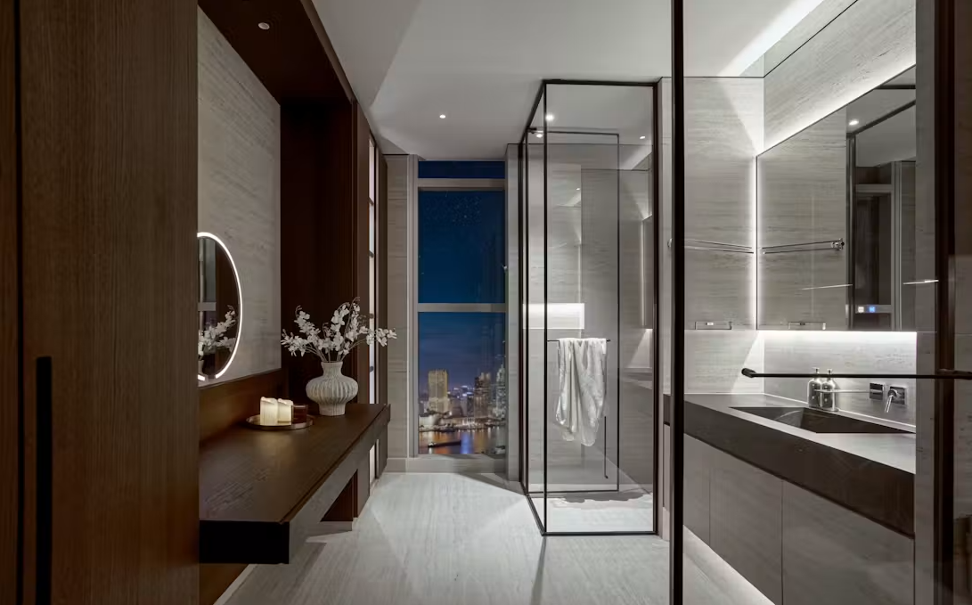 Penthouse hướng sông Sài Gòn: Phong cách nghỉ dưỡng và sự chuyển tiếp không gian vô hình- Ảnh 12. Penthouse hướng sông Sài Gòn: Phong cách nghỉ dưỡng và sự chuyển tiếp không gian vô hình- Ảnh 12.