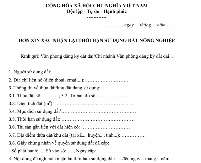 Trình tự, thủ tục xác nhận tiếp tục sử dụng đất nông nghiệp khi hết thời hạn tại Quảng Ninh- Ảnh 2. Trình tự, thủ tục xác nhận tiếp tục sử dụng đất nông nghiệp khi hết thời hạn tại Quảng Ninh- Ảnh 2.