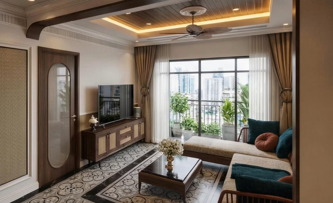 Căn hộ 2PN tối giản Hà Nội: Biến 1 phòng ngủ lấy góc làm việc ngập ánh sáng- Ảnh 3. Căn hộ 2PN tối giản Hà Nội: Biến 1 phòng ngủ lấy góc làm việc ngập ánh sáng- Ảnh 3.