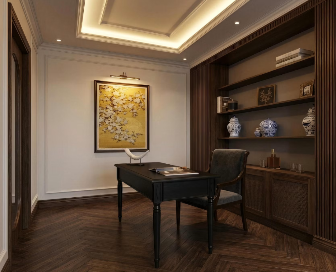 Căn hộ 2PN tối giản Hà Nội: Biến 1 phòng ngủ lấy góc làm việc ngập ánh sáng- Ảnh 6. Căn hộ 2PN tối giản Hà Nội: Biến 1 phòng ngủ lấy góc làm việc ngập ánh sáng- Ảnh 6.