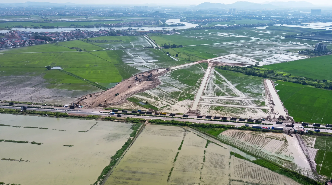 Toàn cảnh khu vực triển khai dự án từ trên cao