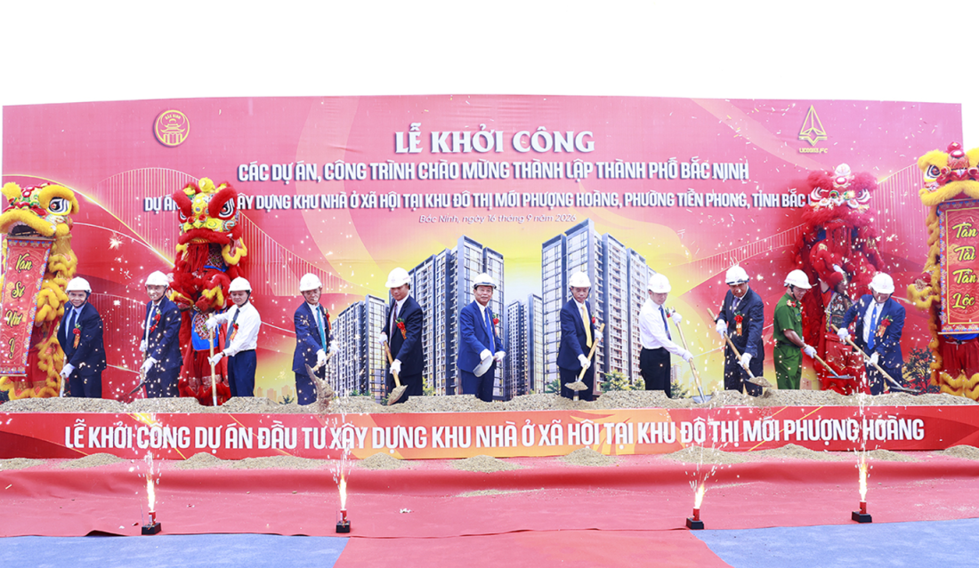 Khởi công 5 tòa nhà ở xã hội quy mô 1.660 căn tại Bắc Ninh