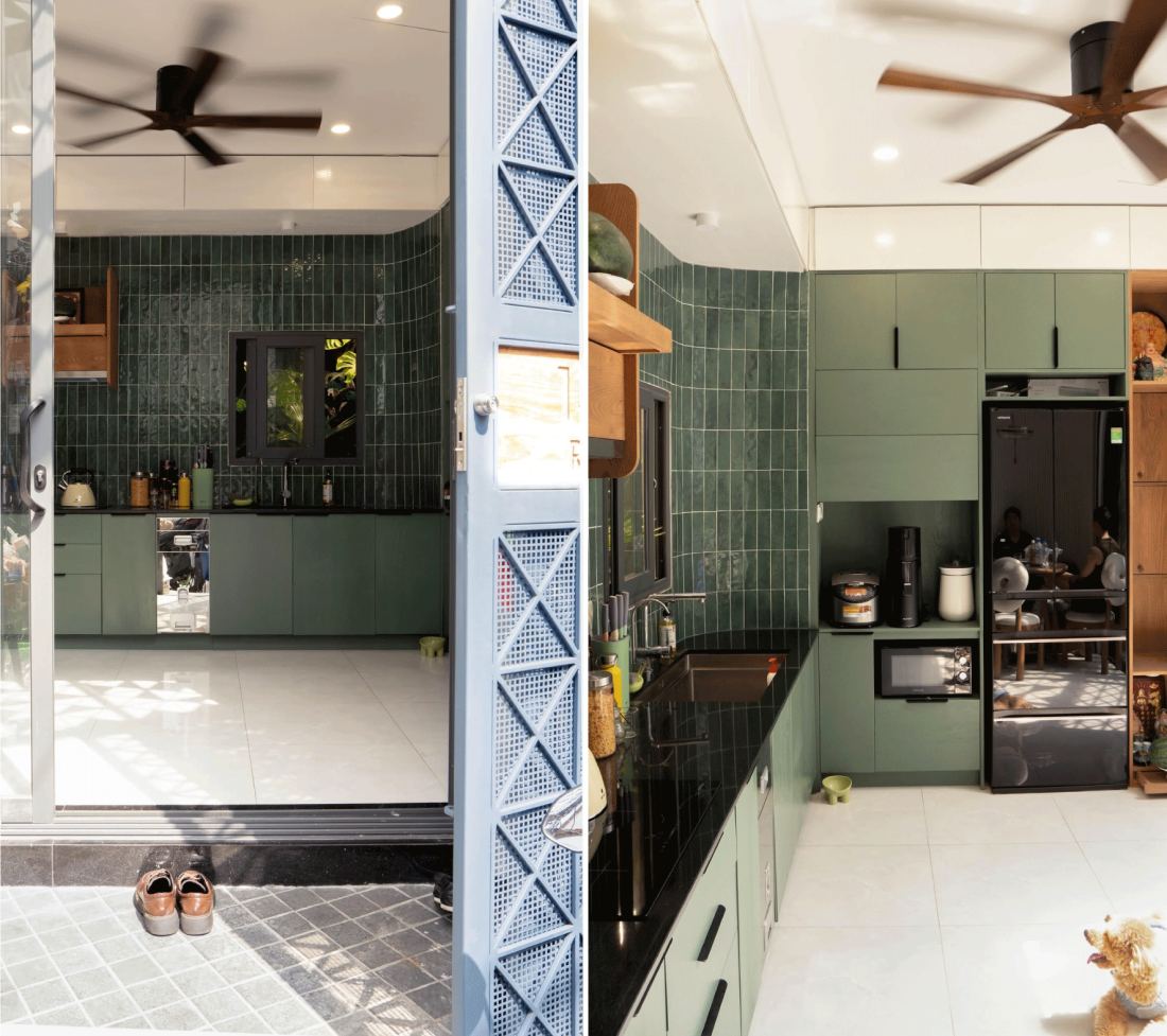 Nhà phố chỉ 20 m² TP.HCM: Cấu trúc xoay khối vuông và dải đệm thang bọc quanh- Ảnh 5.