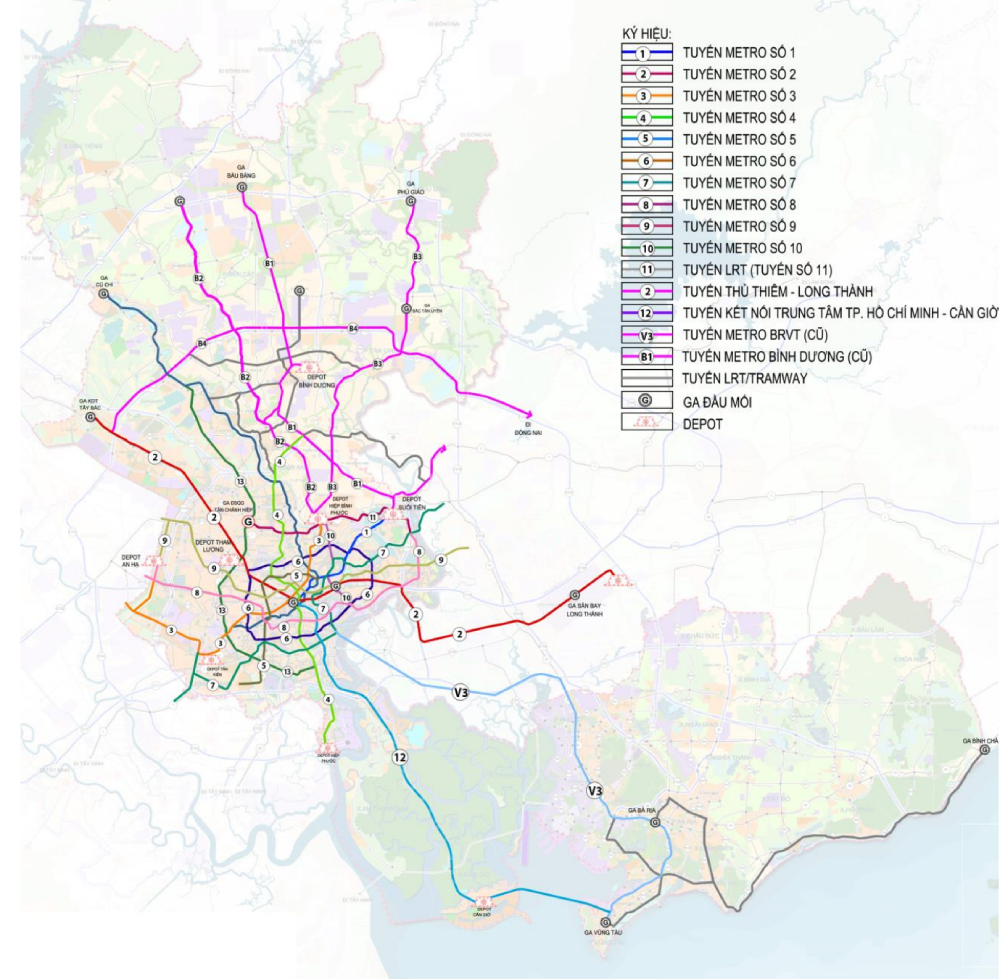 TPHCM dự kiến khởi công 3 tuyến metro dài hơn 90km cuối năm 2026